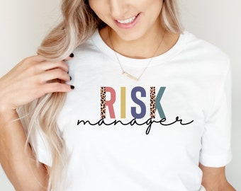 Risk Manager Shirt, Best Risk Manager Ever, Leopard Risk Manager T-Shirt, Risk Manager Birthday Gift Idea, Risk Manager Gift for Her