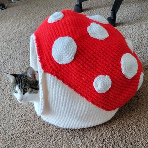 Cat Mushroom House Crochet PDF Pattern - Etsy