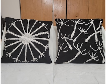 Dandelion Wish Pillow Mosaic Crochet PDF Pattern