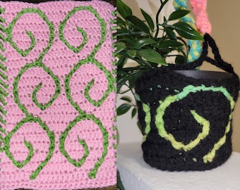 Simple Repeating Swirls Mosaic Crochet PDF Pattern