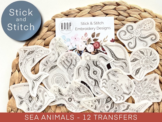 Stick and Stitch Embroidery Patterns / Backyard Birds / Water Soluble  Designs / Instructions Included 