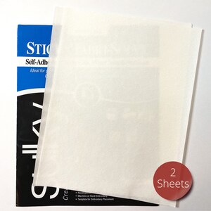 Sulky Fabri Solvy Printable Stabilizer Stick and Stitch - Etsy