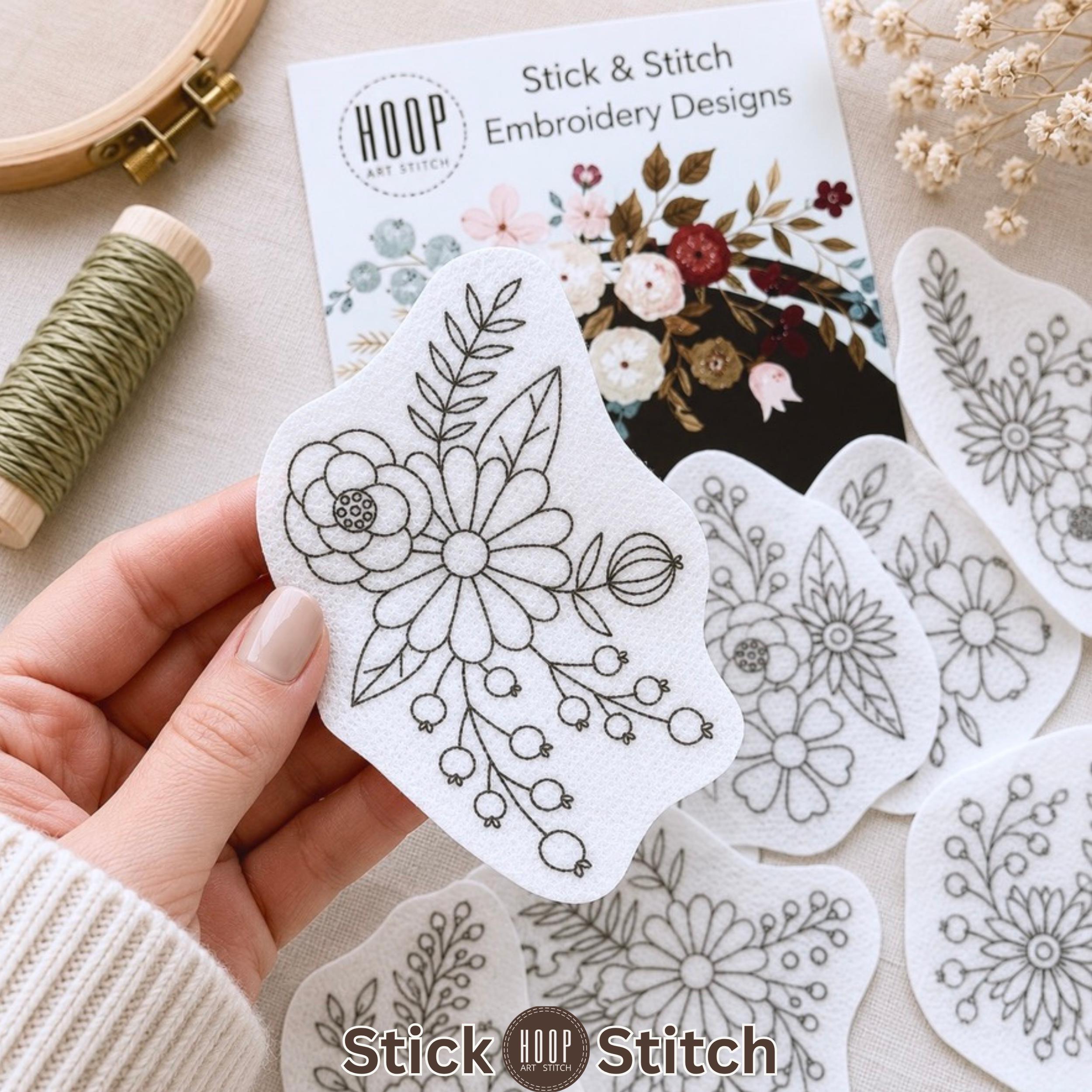 Embroidery Patterns Wash Away - Etsy
