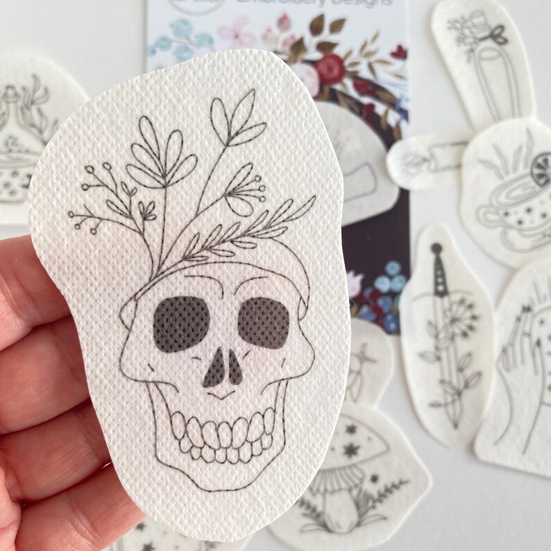 Mystical Hand Embroidery Pattern, Celestial Stick and Stitch Transfer ...