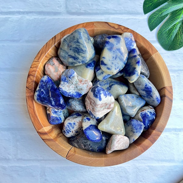 Sodalite Tumbled Stone | Sodalite Stone | Sodalite Crystal | Tumbled Sodalite Stones | Third Eye Chakra Stone | Healing Crystals