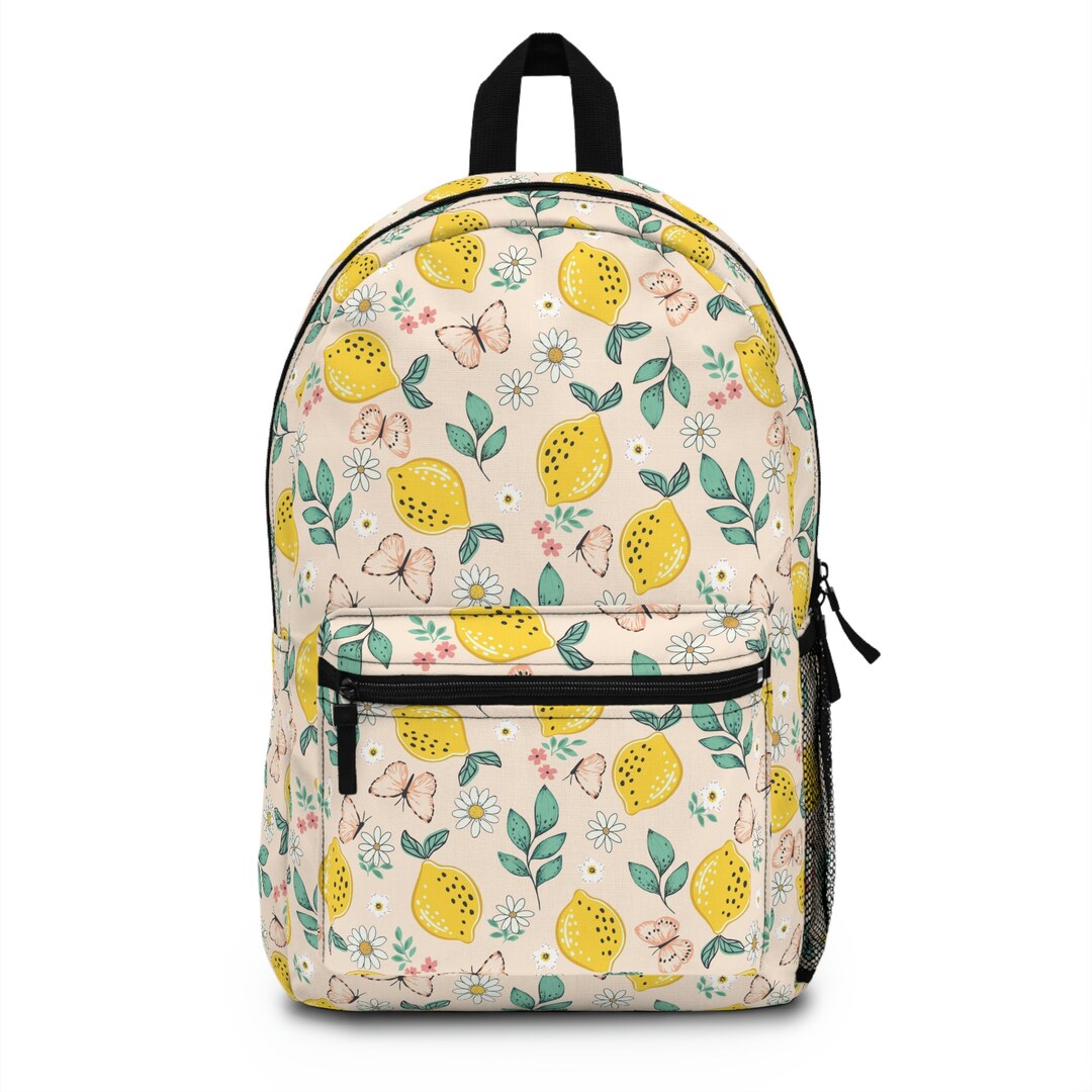 Mini Spring Backpacks Spring Lemons and Butterflies Backpack, Spring Backpack, Travel Bag ...