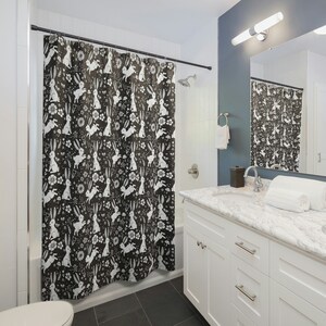 Bunny Shower Curtain Etsy