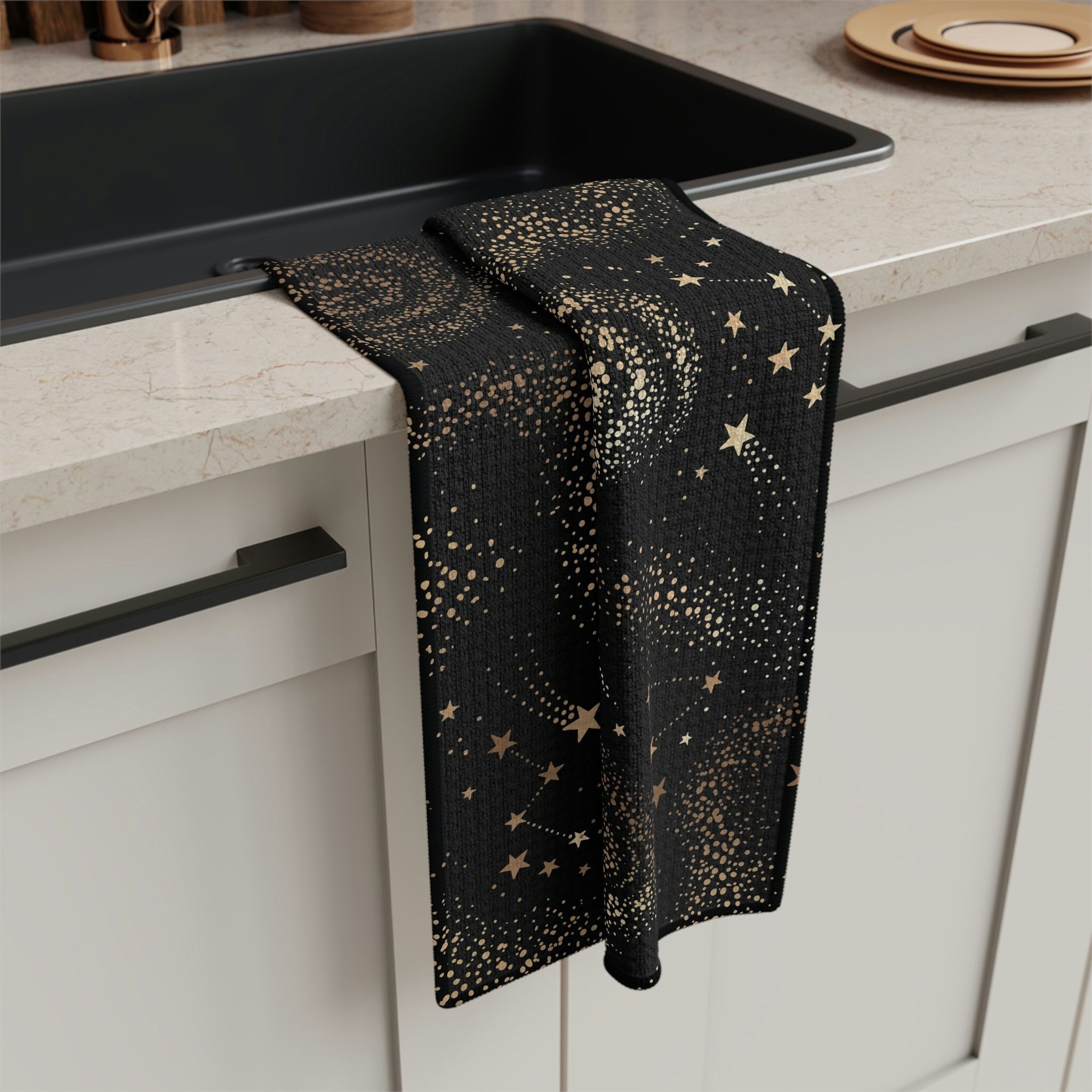  Artwork Store Kitchen Towels 4 Pack,Merry Christmas Gold  Snowflake Black Kitchen Dish Towels Soft Absorbent Cotton Drying Cloth,Tea  Towels/Bar Towels/Hand Towels for Kitchen Bathroom : Home & Kitchen