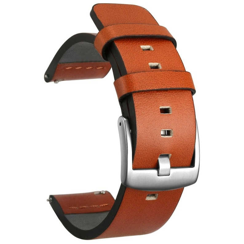 18 20 22 24 mm CUIR VÉRITABLE bracelet de montre brun noir remplacement bracelet en cuir de base Hellbraun