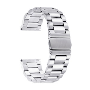 14 16 18 20 22 Bracelet de montre à maillons en acier inoxydable de 24 mm bracelet en acier en métal noir argenté bracelet en métal NOUVEAU Argent