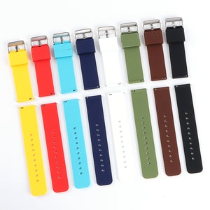 16 18 20 22 24 mm silicone watch strap replacement watch rubber band image 9