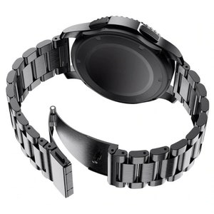 14 16 18 20 22 24 mm stainless steel link watch strap silver black metal steel strap metal strap NEW image 4