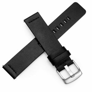 18 20 22 24 mm CUIR VÉRITABLE bracelet de montre brun noir remplacement bracelet en cuir de base image 5