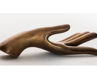 Handmade | Buddhist Hand Gesture | Bronze Hands Sculpture | Home/ Office/ Meditation Room Classical Decor |