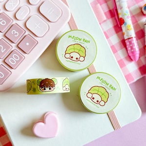 Cute Melon Pan Washi Tape | 10m x 15mm