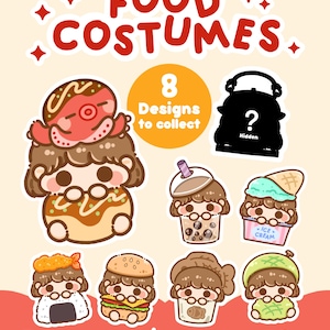 Mystery Keychain Gacha - Food Costume Series
