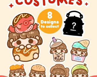 Mystery Keychain Gacha - Food Costume Series