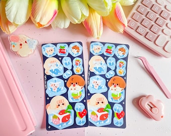 Ice Cubes Sticker Sheet | Cute Journal and Deco Stickers