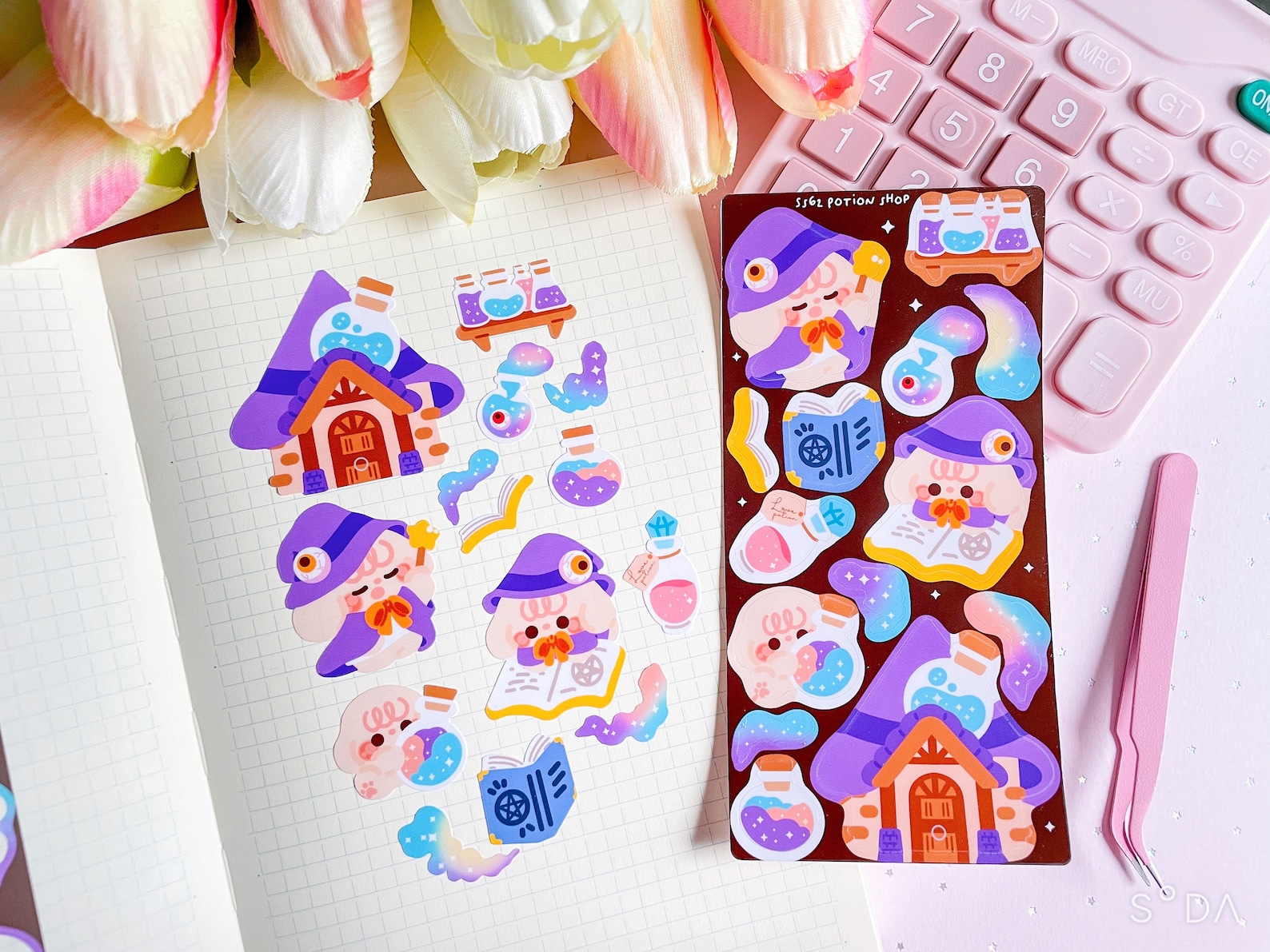 Witch Potion Shop Sticker Sheet | Cute Journal and Deco Stickers - Etsy