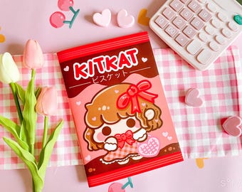 Stickerboek Kit Kat-thema met releasepapier