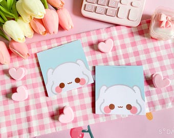White Dog Memo Pad | Kawaii Notepad