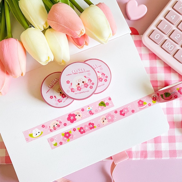 Süßes Sakura Washi Tape | 10m x 15mm