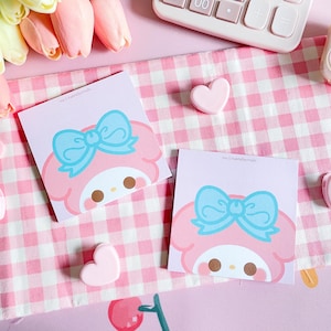 Pink Bunny Memo Pad | Kawaii Notepad