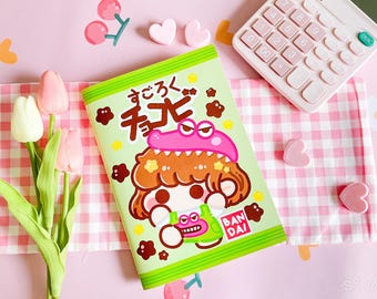 Chocobi Candy Theme Sticker Book With Release Paper