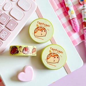 かわいいたこ焼き和紙テープ | 10m×15mm