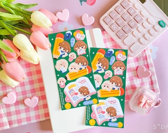 Journaling Session Sticker Sheet | Cute Journal and Deco Stickers