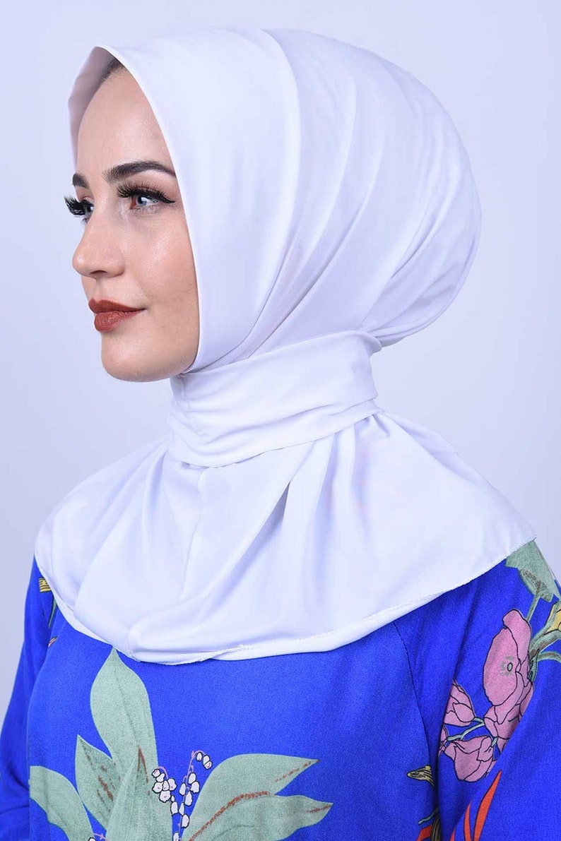 Snap Fastener Combed Fabric Shawls Hijab Islamic Clothing Turkish