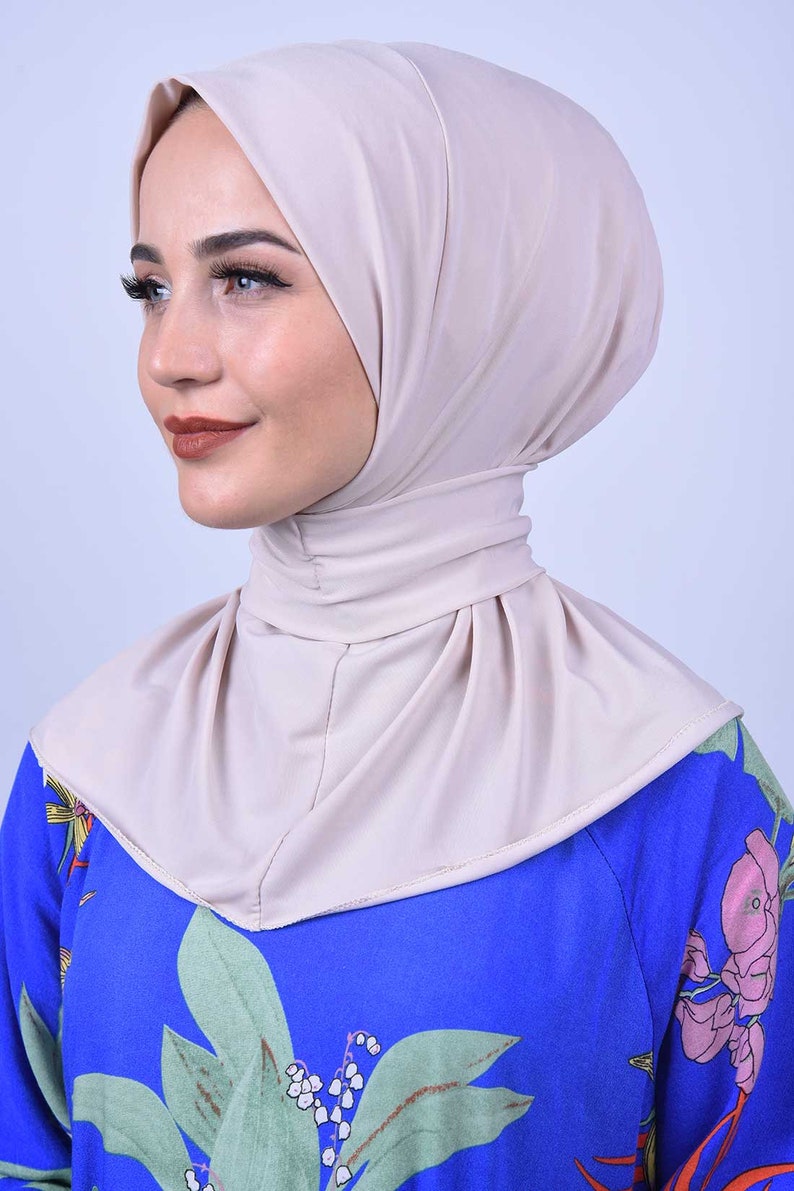 Snap Fastener Combed Fabric Shawls Hijab Islamic Clothing Turkish