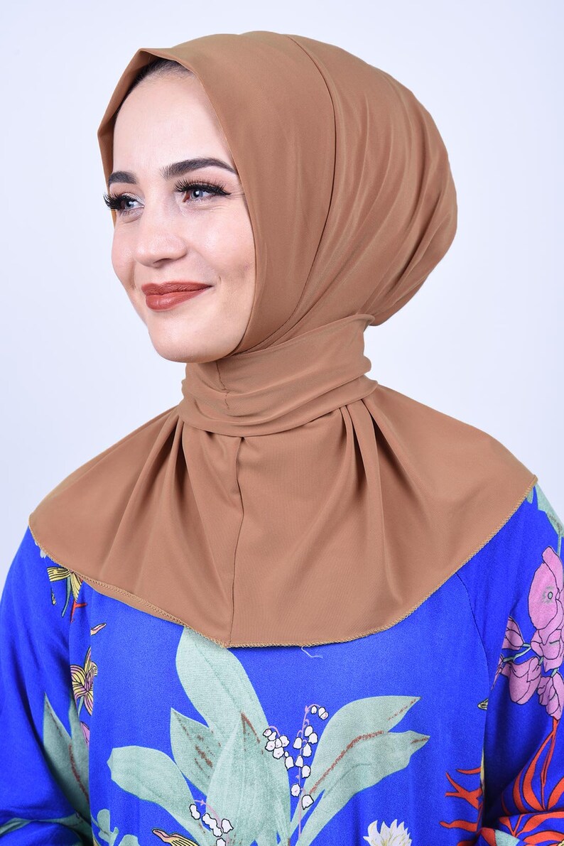 Snap Fastener Combed Fabric Shawls Hijab Islamic Clothing Turkish