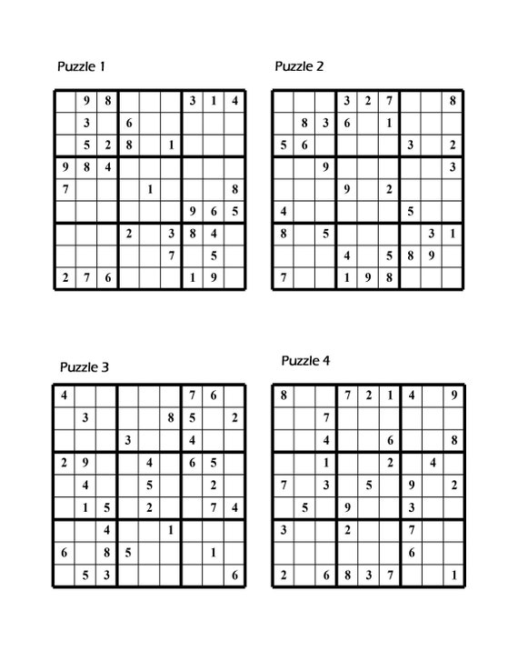 300 sudoku puzzles easy medium hard etsy