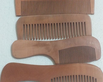handmade sandalwood hair combs / Wooden  comb / Woodworking Wooden comb