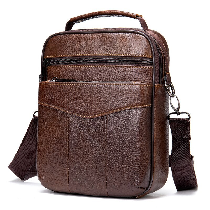 Genuine Leather Mens Bag, Shoulder Bag, Messenger Bag, Vintage ...