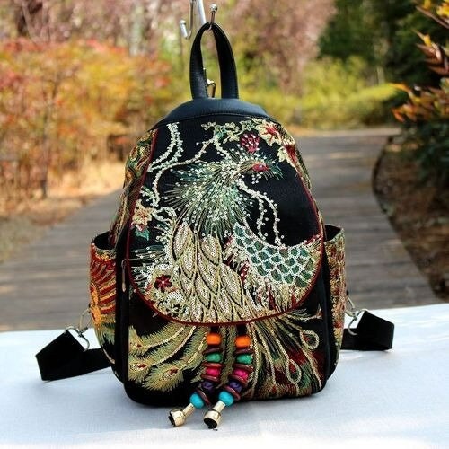 The Backpack Large Multicolor — Classic Boho Bags