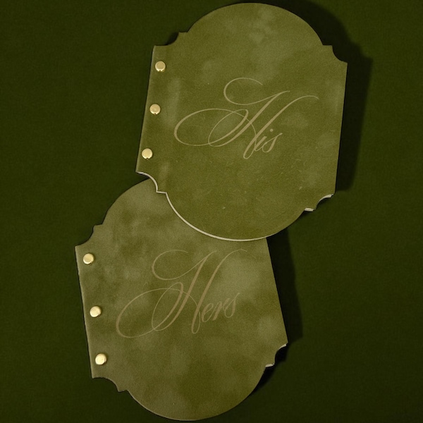 Libros de votos de terciopelo (juego de 2) - Libros de votos para él y para ella - Libros de votos de boda personalizados - Libros de votos de boda de lujo