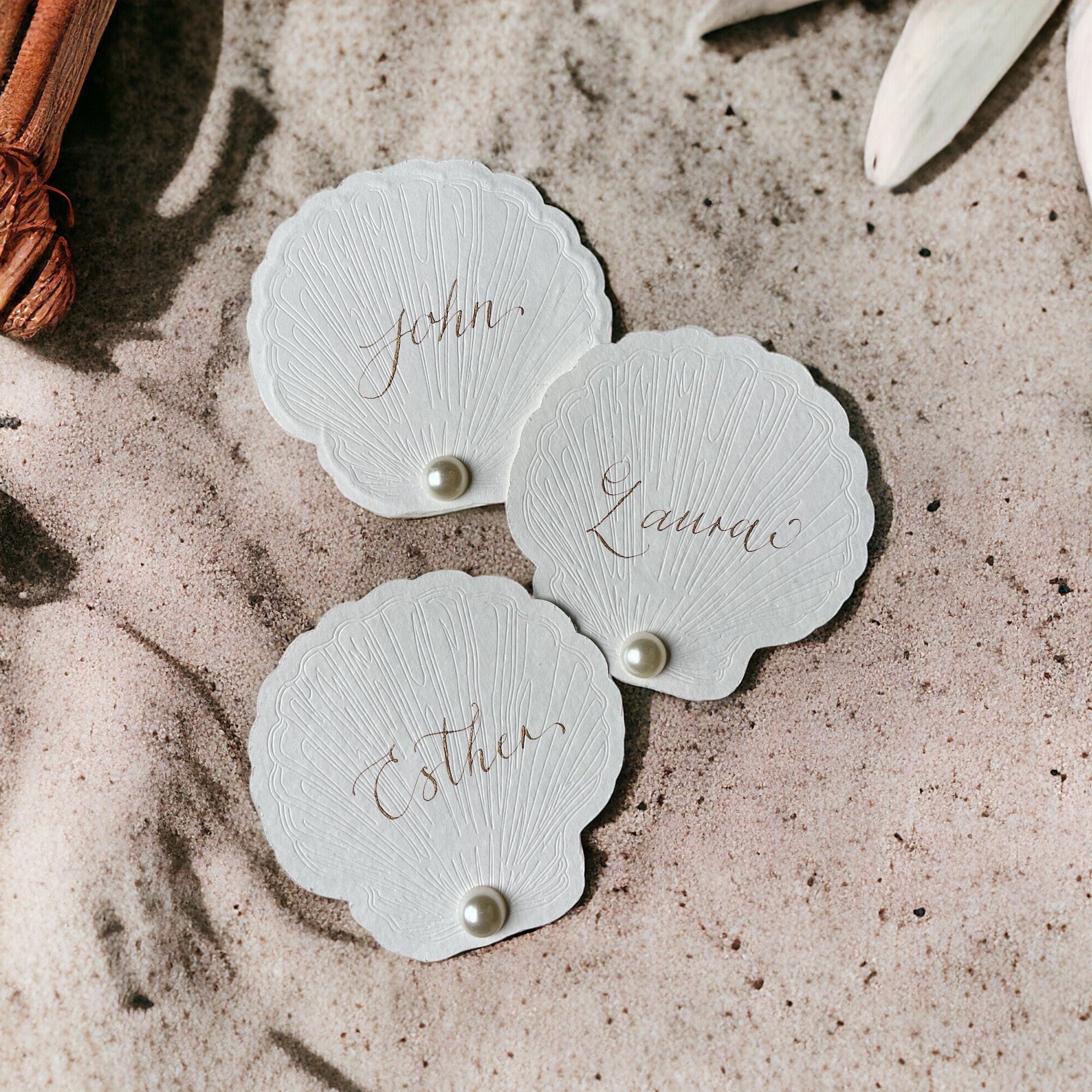 Shell Name Tags - Etsy, image size:1986x1986