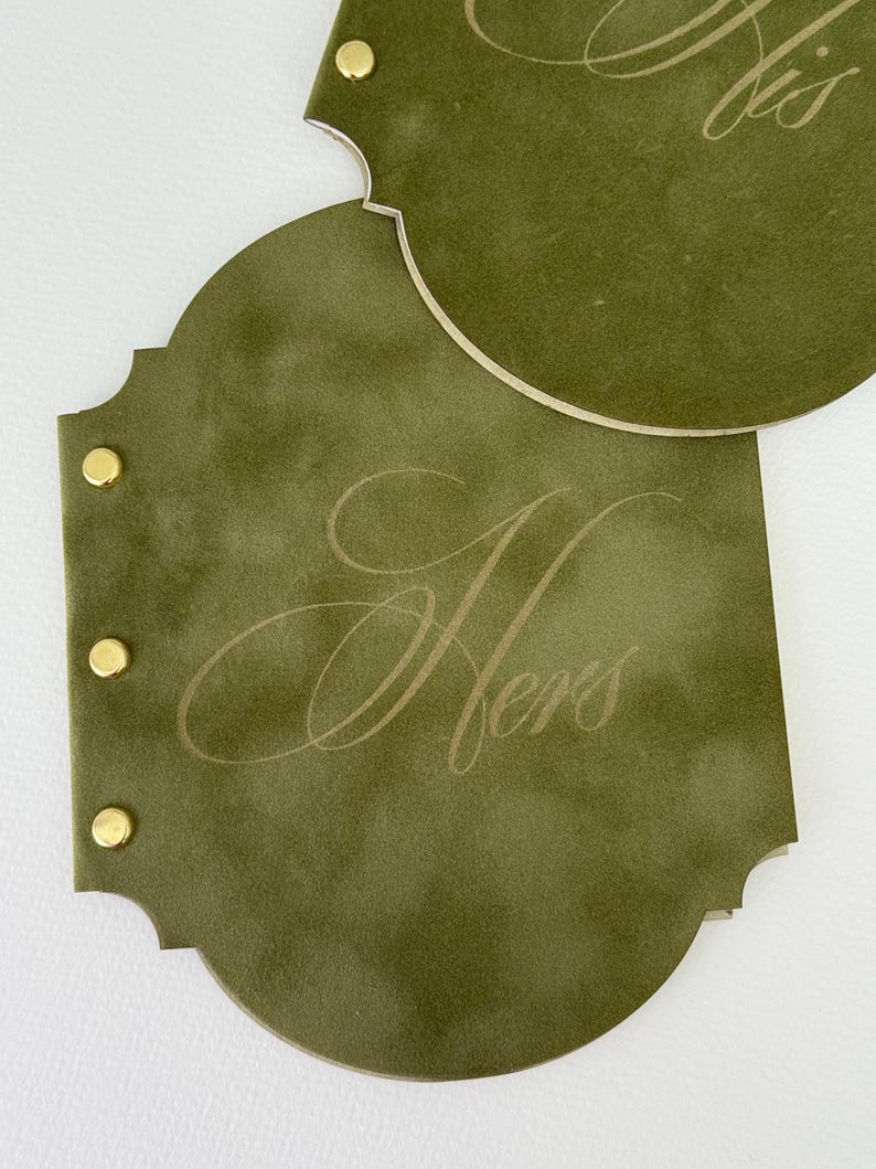 Velvet Vow Books Set of 2 - His and Hers Vow Books - Personalized Wedding Vow Books - Luxury Wedding Vows Books image 4