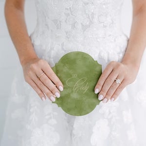Velvet Vow Books Set of 2 - His and Hers Vow Books - Personalized Wedding Vow Books - Luxury Wedding Vows Books image 2