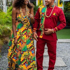 Couple Ankara Set, African Couple Anniversary Set, African Wedding Couple Set, Pre-wedding photos hoot, Matching outfits