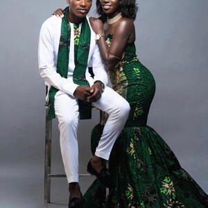 Couple Ankara Match,Wedding Couple Set, African Couple Anniversary Set, African, Pre-wedding photos hoot, Matching outfits