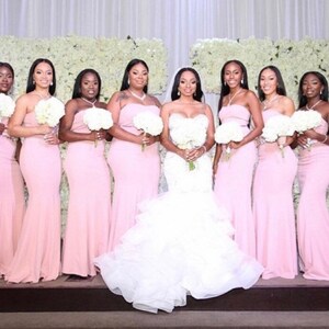 Bridesmaids Ankara Dress, Couple African Outfit, Pre-wedding photoshoot, Bridesmaids dress, Party dress for Bridesmaids,