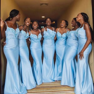 Bridesmaids Ankara Dress, Couple African Outfit, Pre-wedding photoshoot, Bridesmaids dress, Party dress for Bridesmaids,
