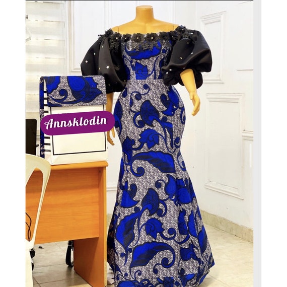 green emerald velvet dress African Wedding Dresses for Women Ankara Print Traditional Clothing Party  Long Sleeve Dress at Amazon Women's Clothing store