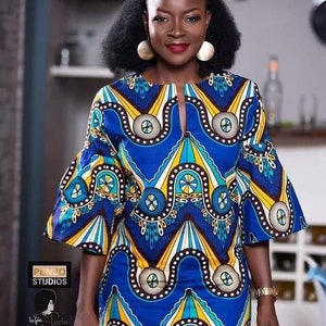 African Print Dress,Official dress,Traditional wears,African Fit and Flare gown, Reception Gown, Reception Dress, Party Dress.
