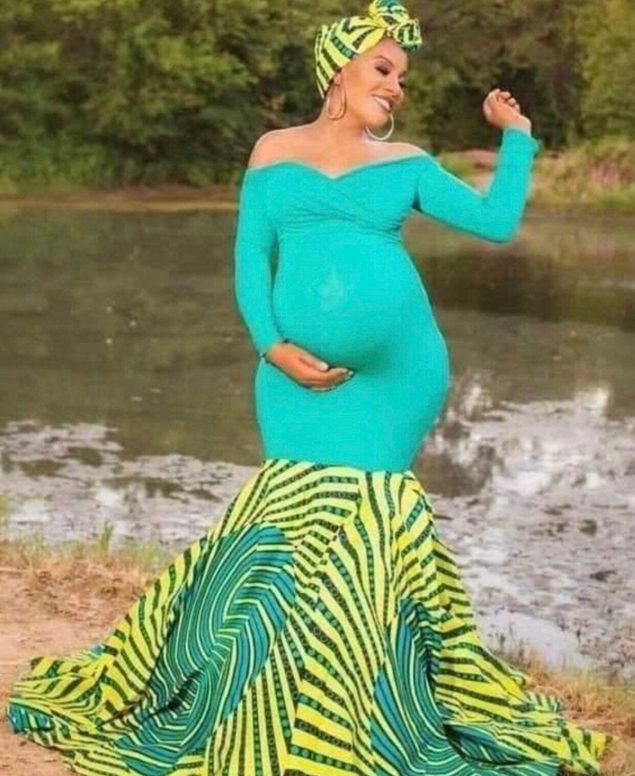 Ladies' African Print Gowns for Special Occasions