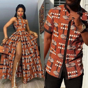 Couple Ankara Match,Wedding Couple Set, African Couple Anniversary Set, African, Pre-wedding photos hoot, Matching outfits