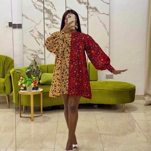 African Print dress,Official dress,Traditional wears,African Fit and Flare gown, Reception Gown, Reception Dress, Party Dress.